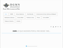 Tablet Screenshot of dgmn.cl